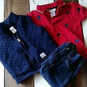 Carter's Vest & BlueBear Polo